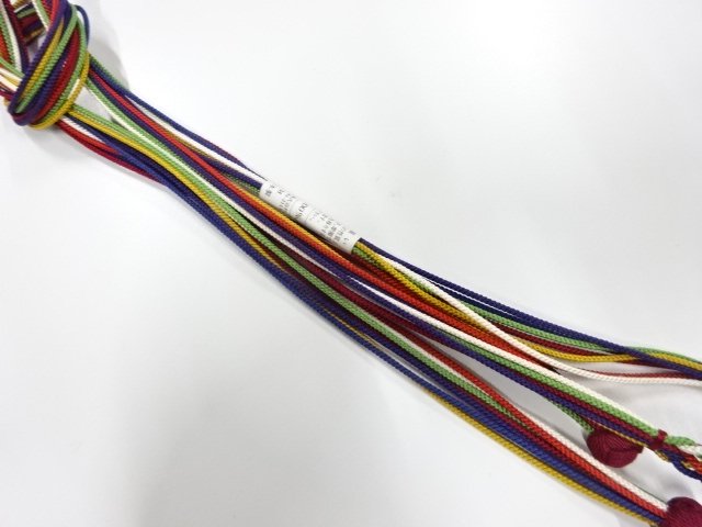 未使用品　正絹　手組帯締め